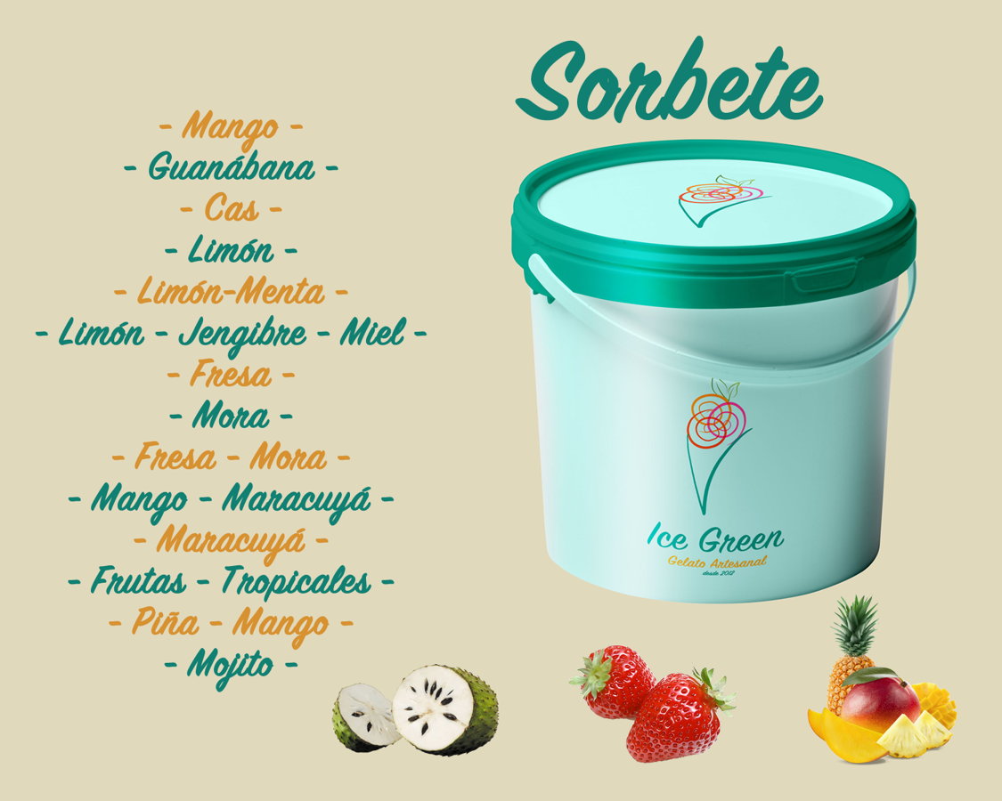 Sorbet 2.5 galons